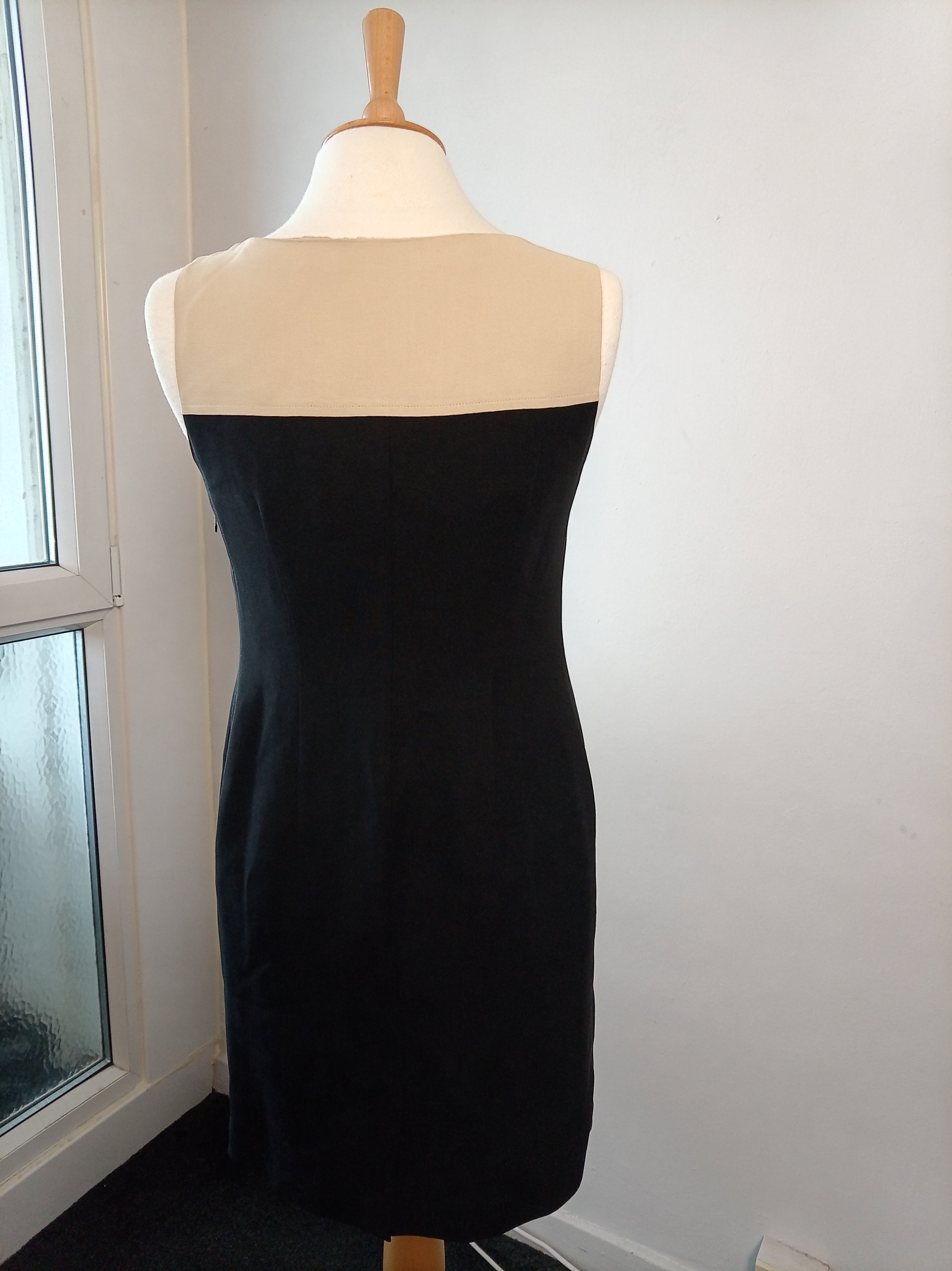 Vintage St Michael Colour Block Shift Dress – UK 10 Petite