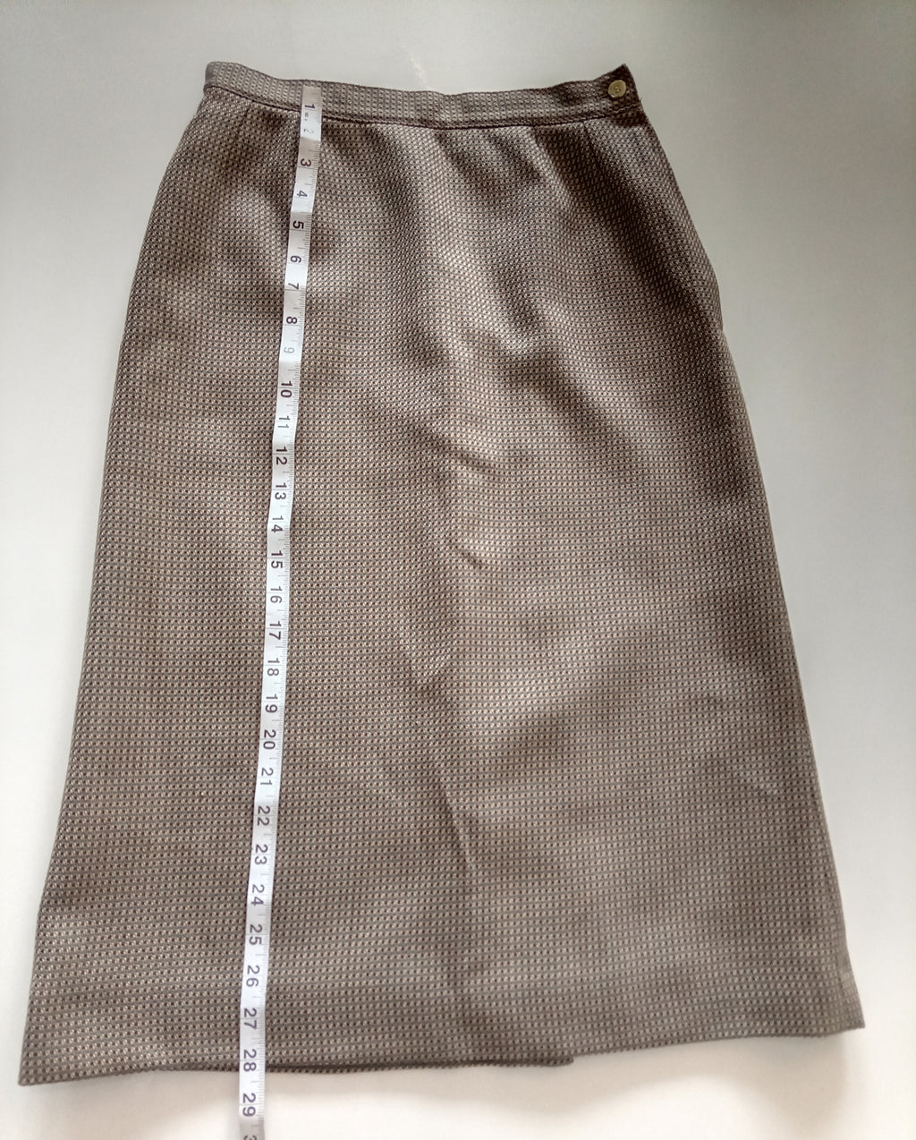 Vintage Wool Blend Pencil Skirt – UK 12