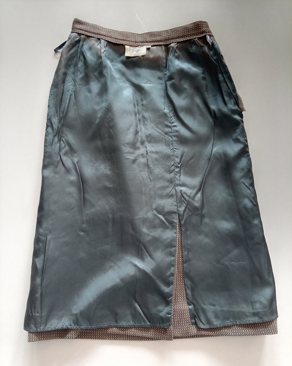 Vintage Wool Blend Pencil Skirt – UK 12