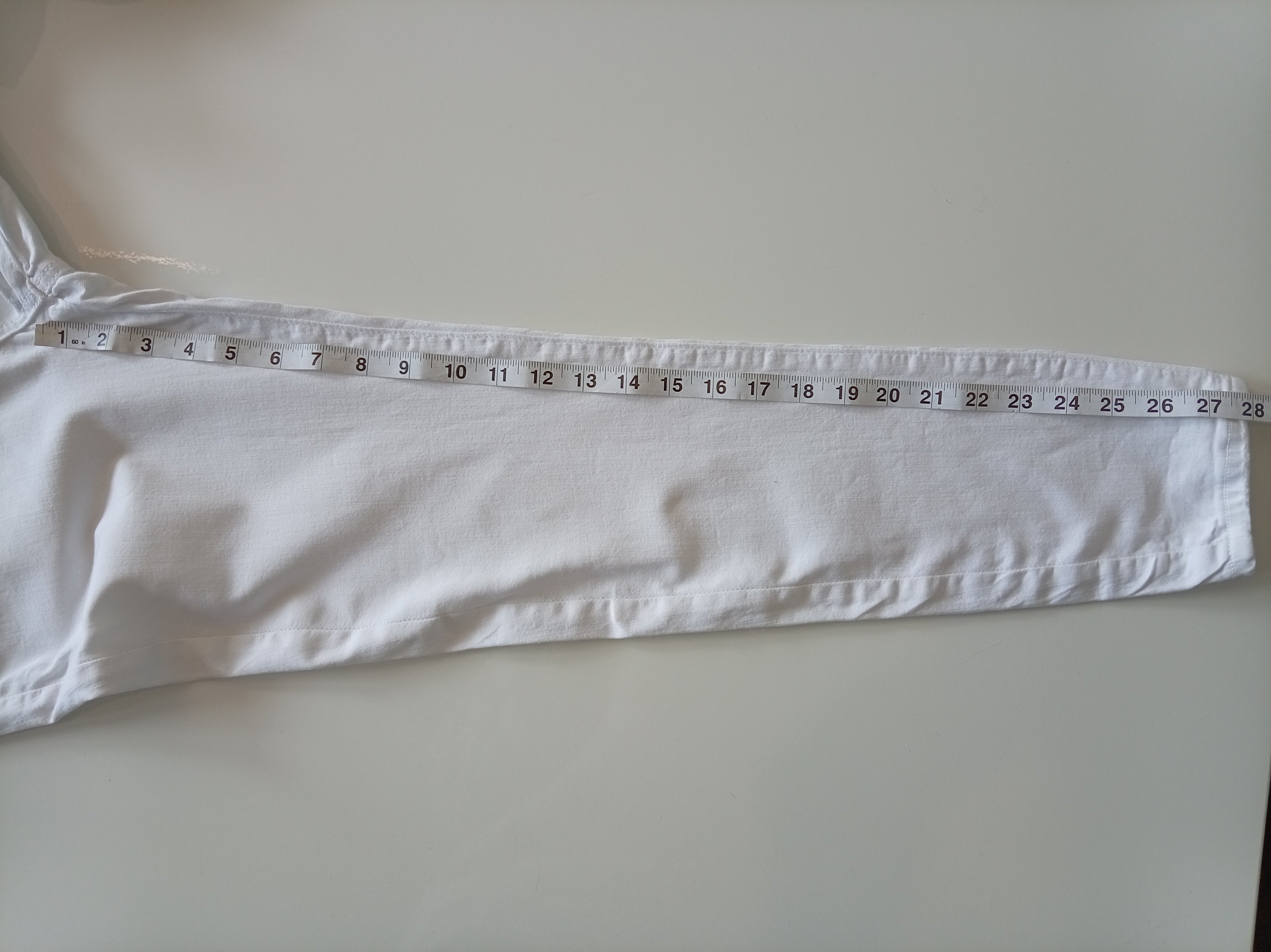 Stradivarius White Tailored Chino Trousers (UK 10, New With Tags)