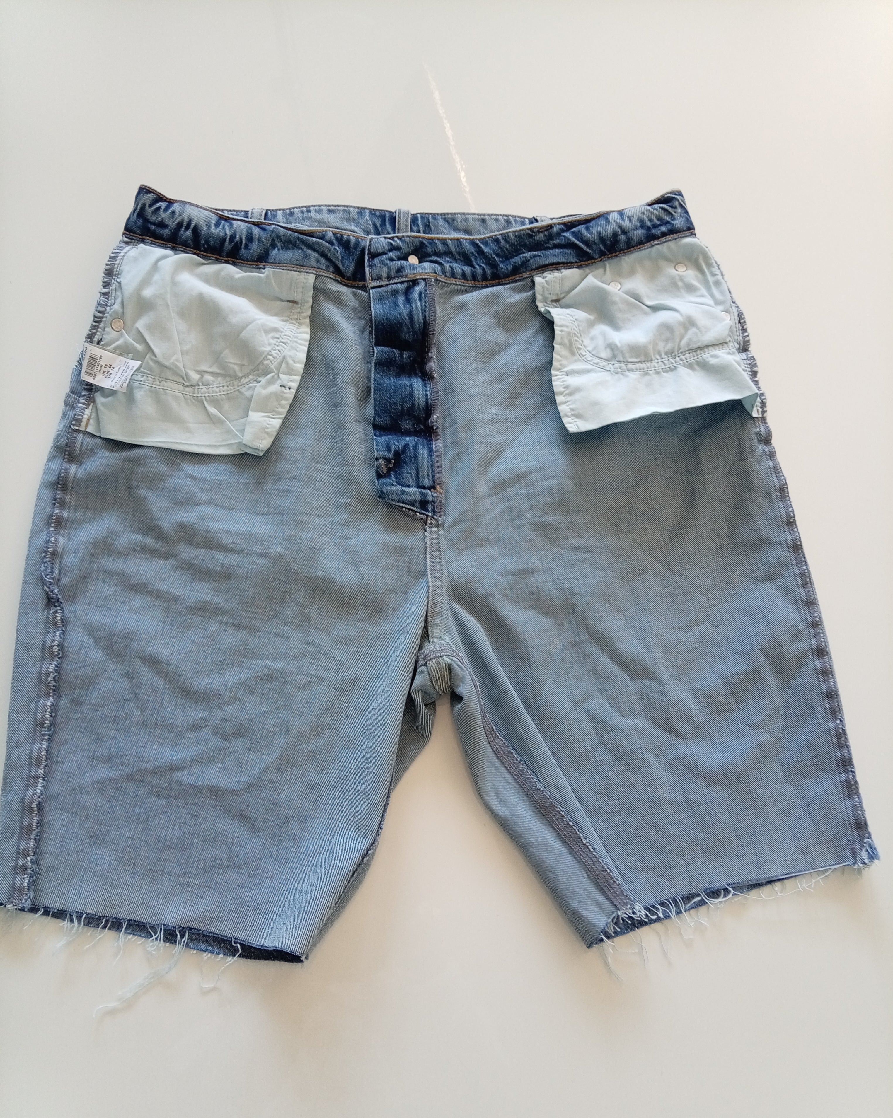 River Island Plus Light Wash Denim Shorts – UK 18