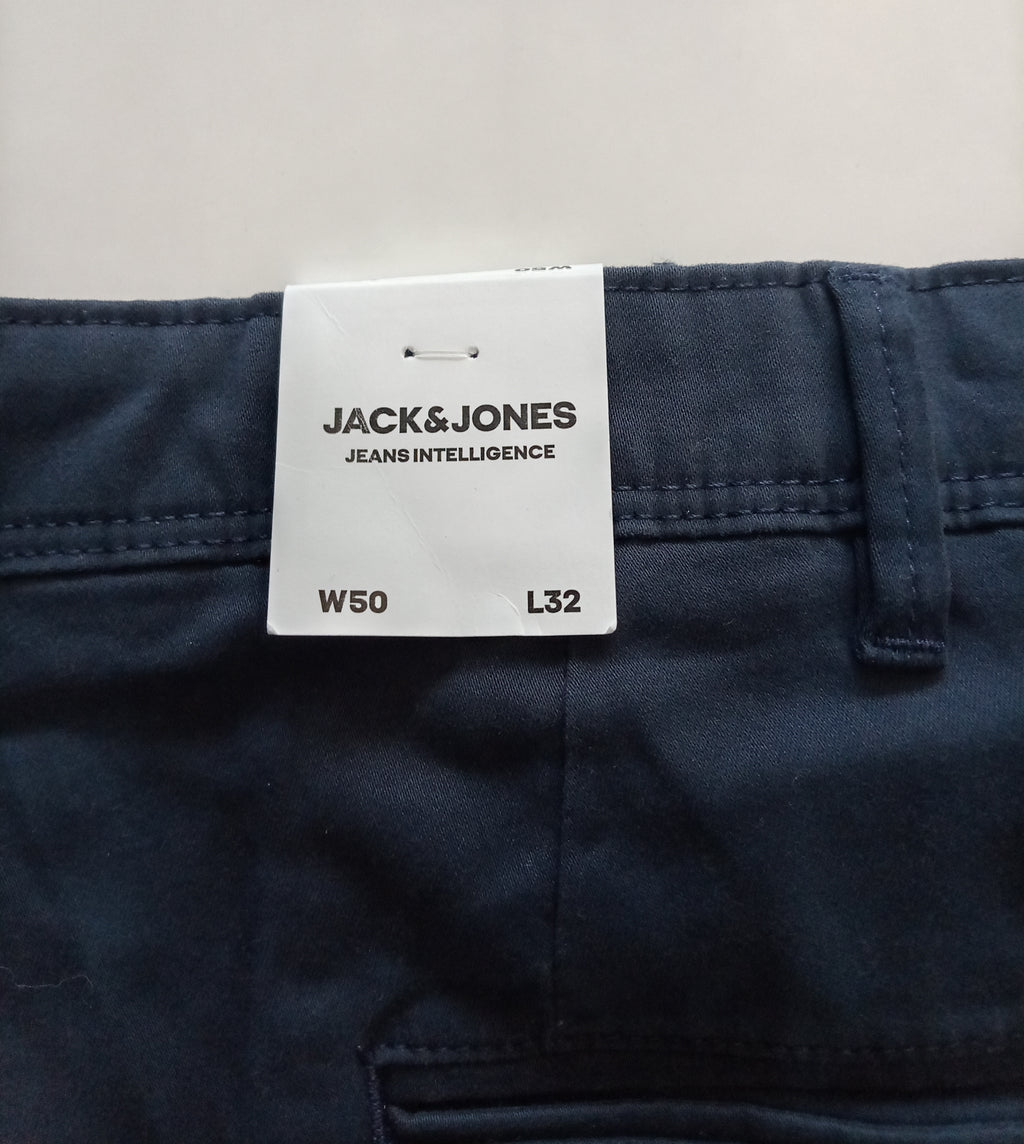 Jack & Jones Marco Men’s Navy Chino Trousers W50 L32 BNWT