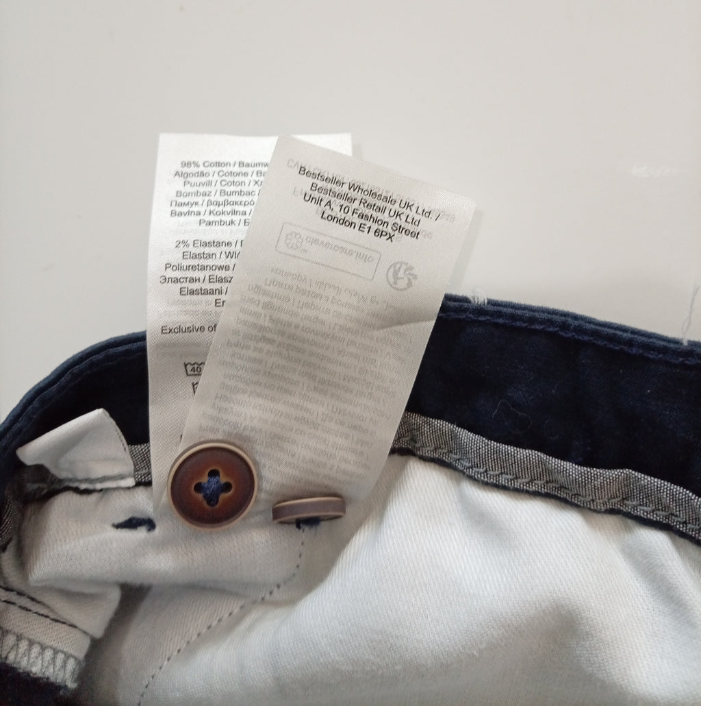 Jack & Jones Marco Men’s Navy Chino Trousers W50 L32 BNWT