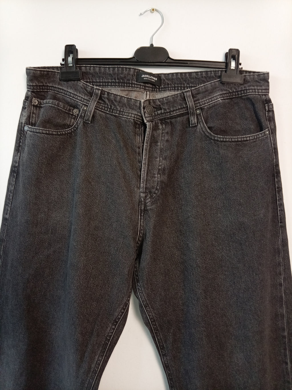 Jack & Jones Jeans Intelligence Washed Black Loose Fit Jeans W36 L32