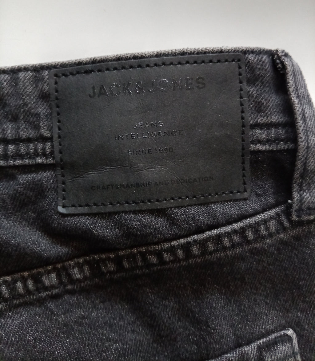 Jack & Jones Jeans Intelligence Washed Black Loose Fit Jeans W36 L32
