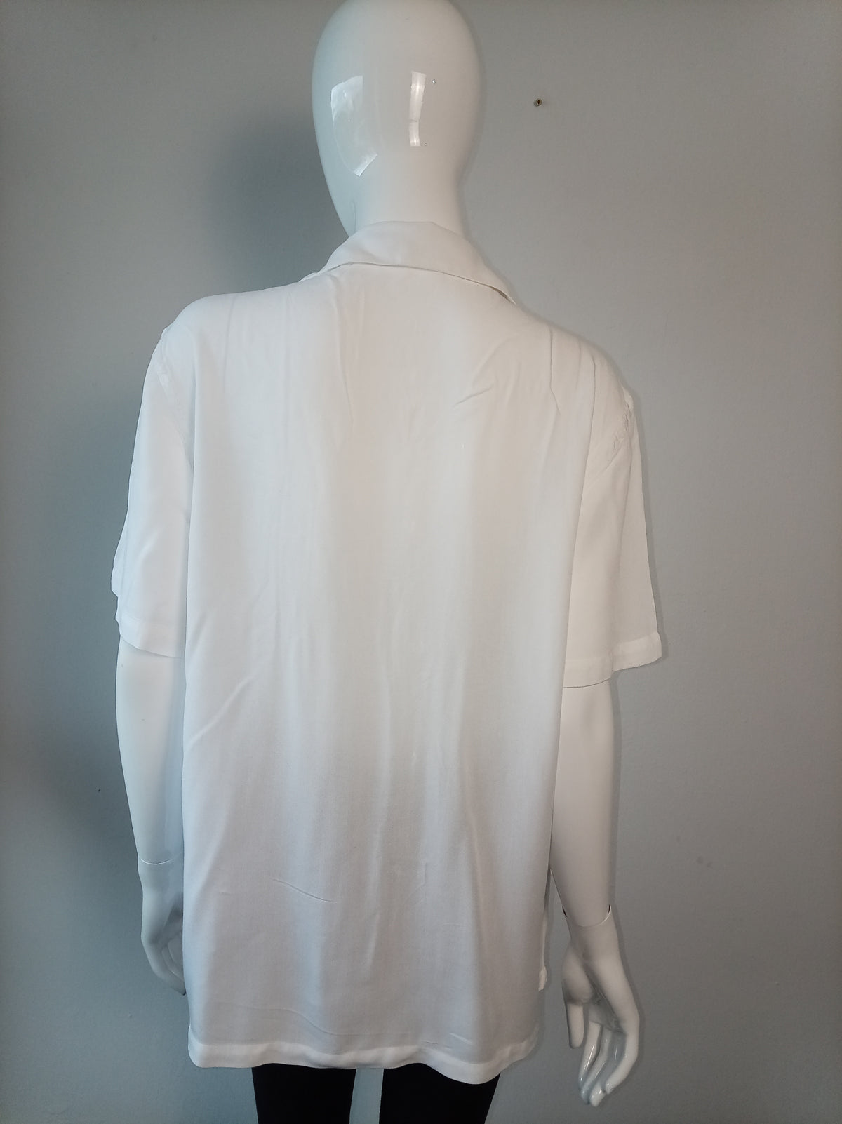 Zara Men’s Retro Stripe Short Sleeve Shirt White Green Pink Size M