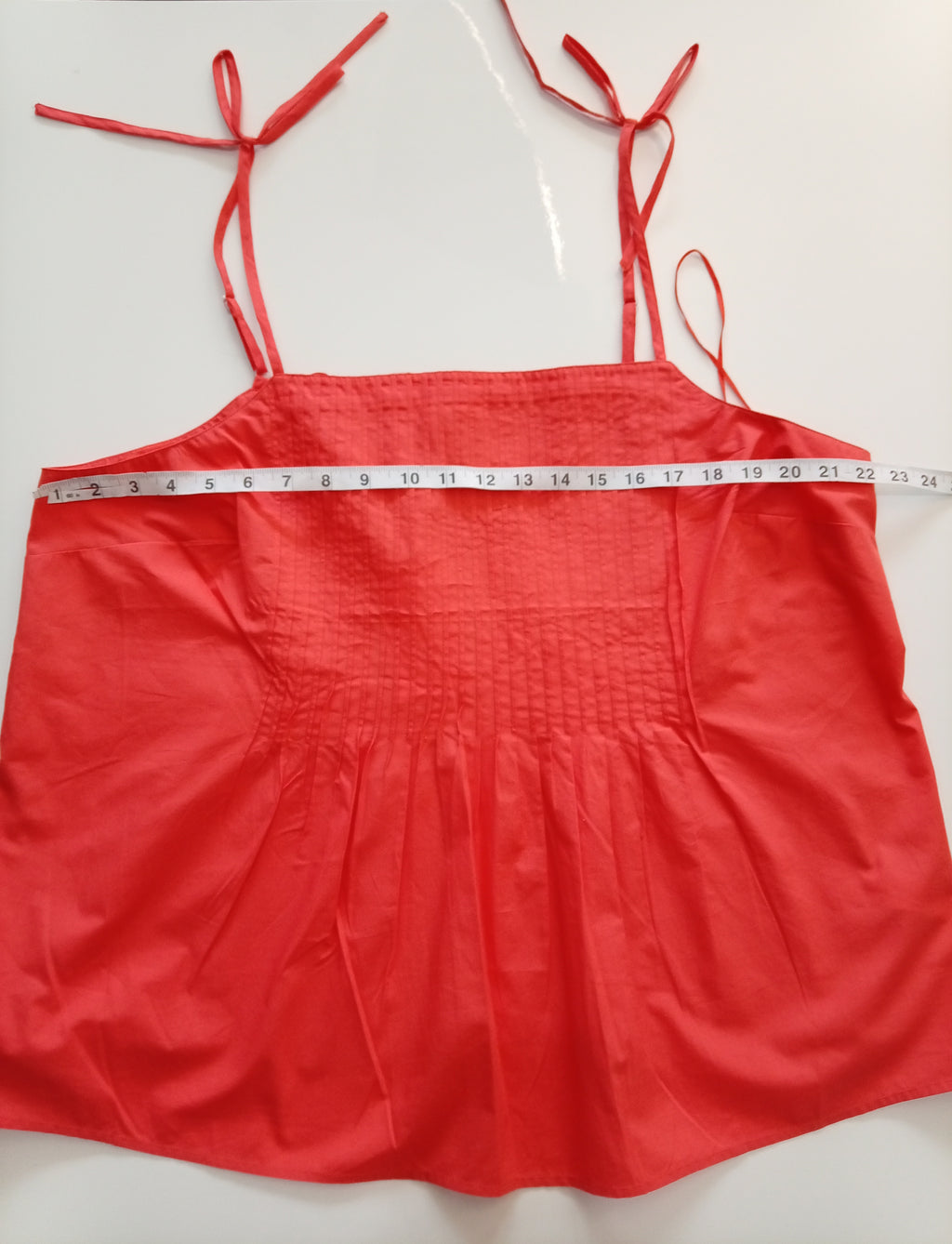 Monsoon Orange Cotton Tie Strap Cami Top – BNWT – XL