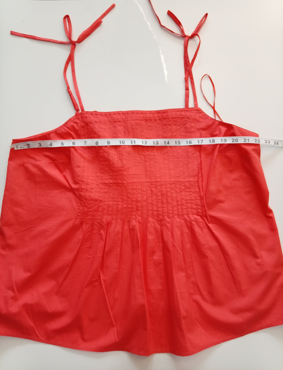 Monsoon Orange Cotton Tie Strap Cami Top – BNWT – XL