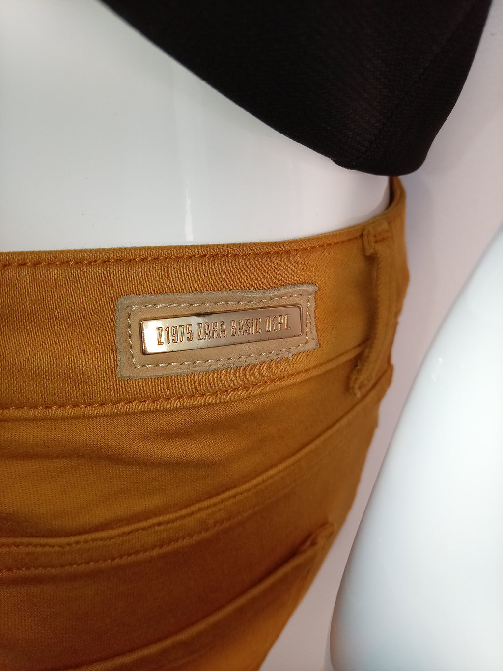 Zara Z1975 Denim Ochre Skinny Jeans UK 10