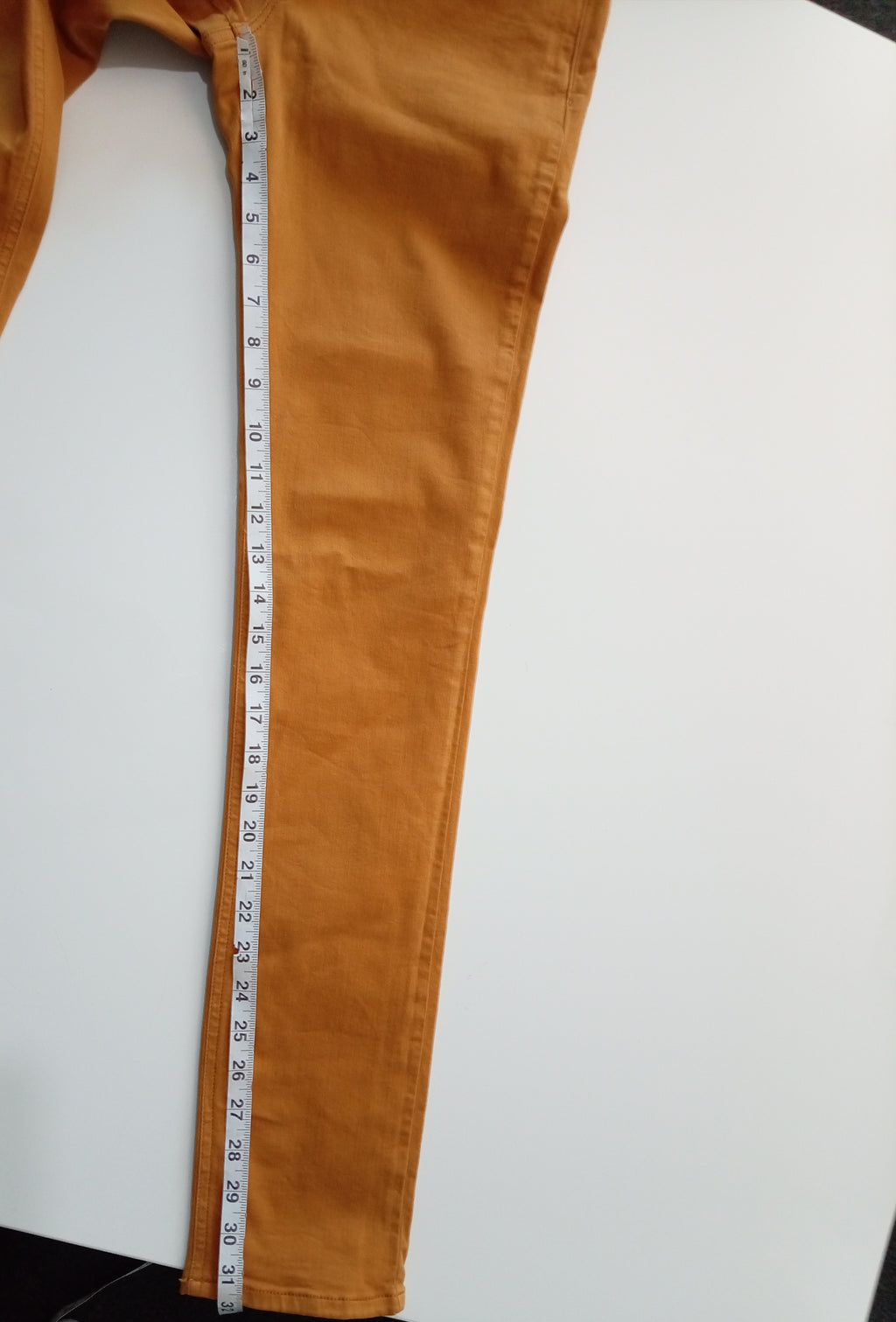 Zara Z1975 Denim Ochre Skinny Jeans UK 10