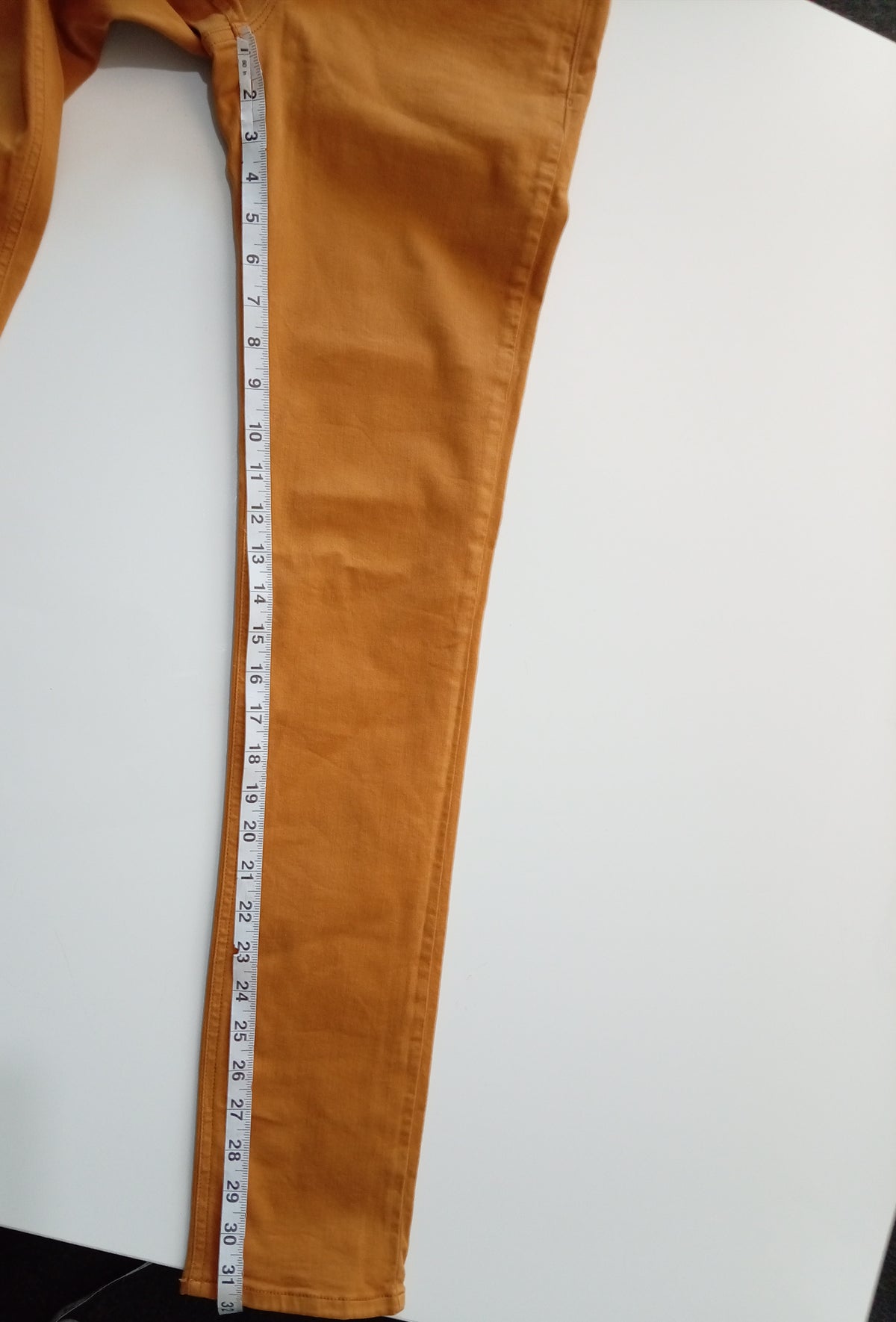 Zara Z1975 Denim Ochre Skinny Jeans UK 10