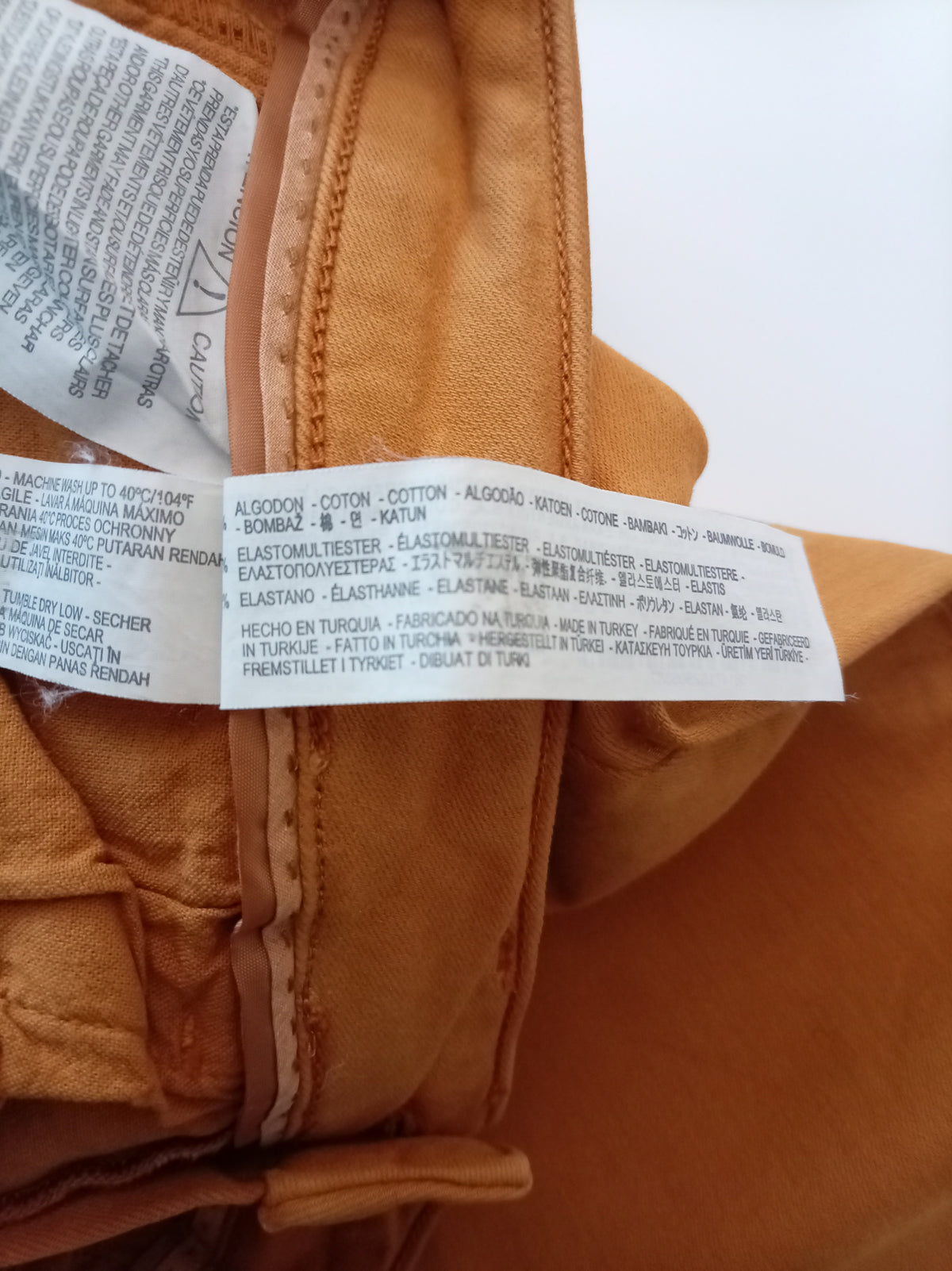 Zara Z1975 Denim Ochre Skinny Jeans UK 10
