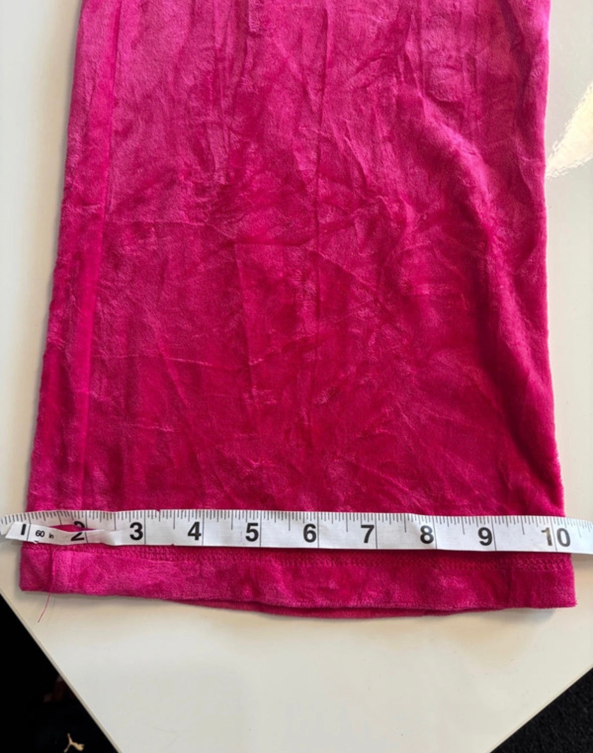 Juicy Couture Hot Pink Velour Rhinestone Trousers – Size M