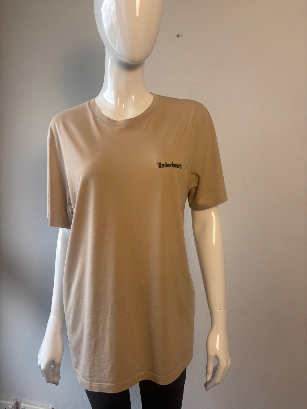 Timberland Organic Cotton Logo T-Shirt – Beige – Size L