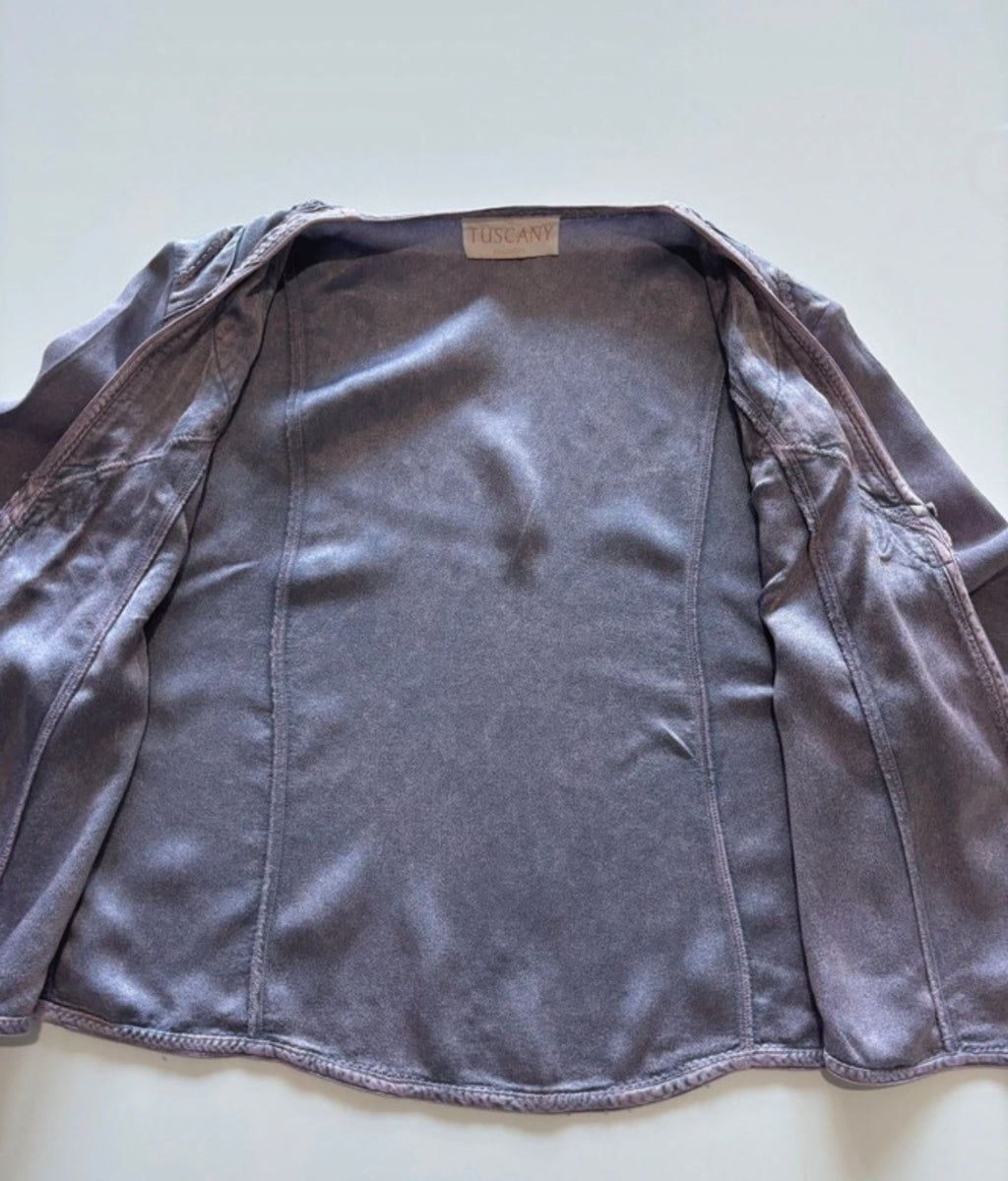 Vintage Tuscany Collection Lilac Maxi Dress & Bolero Jacket Co-Ord