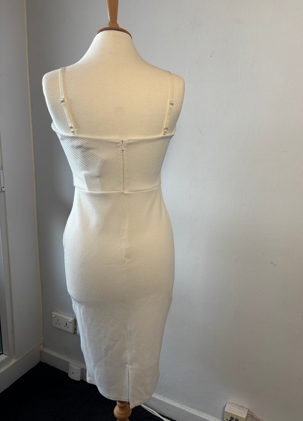 Lipsy London Floral Bodycon Midi Dress (UK 12, New With Tags)