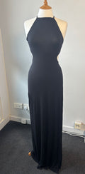 Missguided Black Cut-Out Backless Maxi Dress – Bodycon (UK 12)