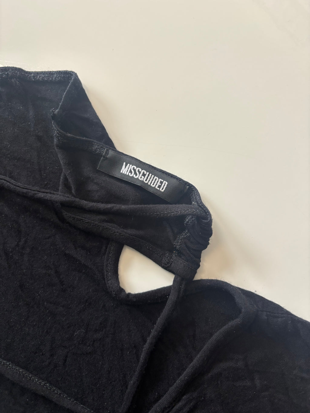 Missguided Black Cut-Out Backless Maxi Dress – Bodycon (UK 12)