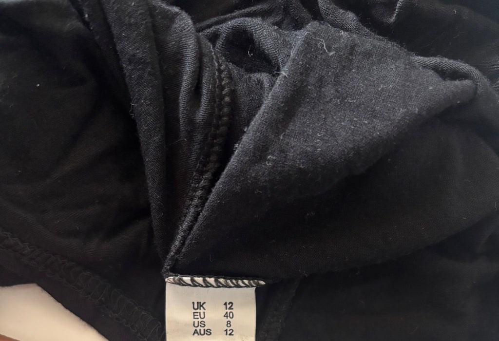 Missguided Black Cut-Out Backless Maxi Dress – Bodycon (UK 12)