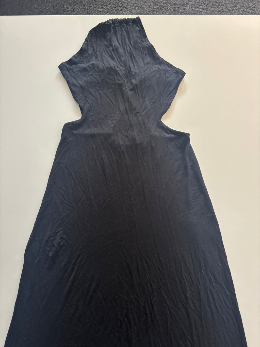 Missguided Black Cut-Out Backless Maxi Dress – Bodycon (UK 12)