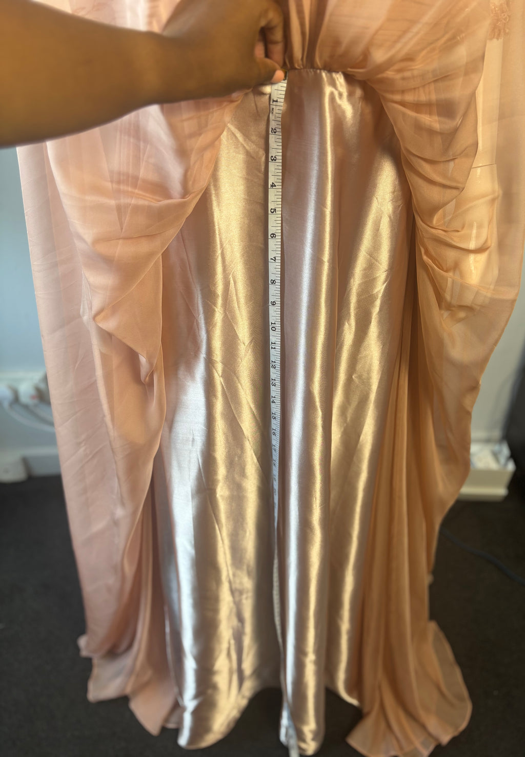 Carla Ruiz Embellished Lace Maxi Occasion Dress – Blush Pink – UK 18 BNWT