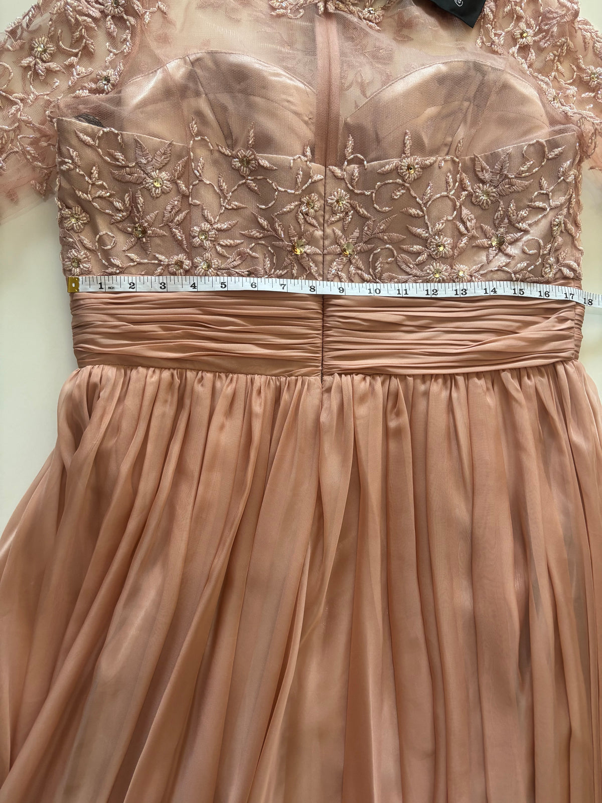 Carla Ruiz Embellished Lace Maxi Occasion Dress – Blush Pink – UK 18 BNWT