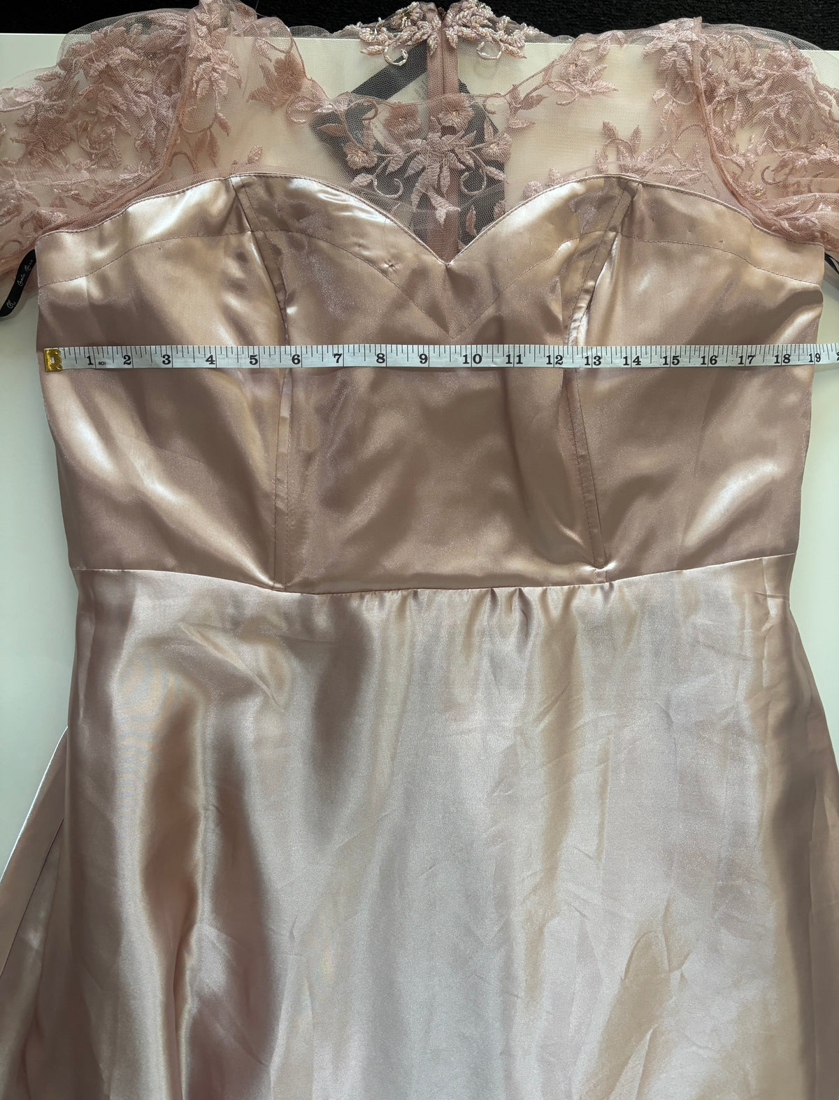 Carla Ruiz Embellished Lace Maxi Occasion Dress – Blush Pink – UK 18 BNWT