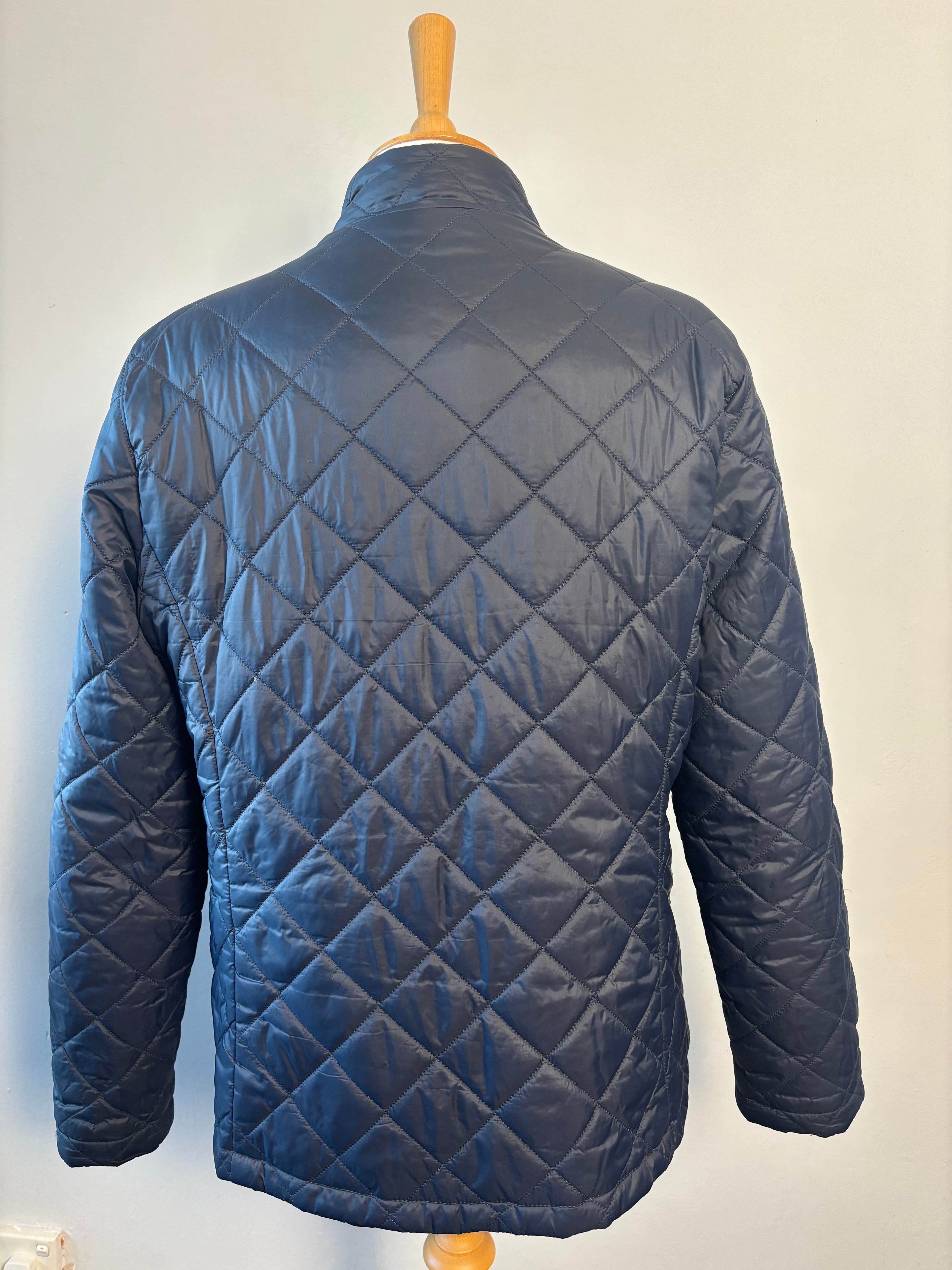 Barbour Lorne Quilted Jacket – Navy (UK 16)