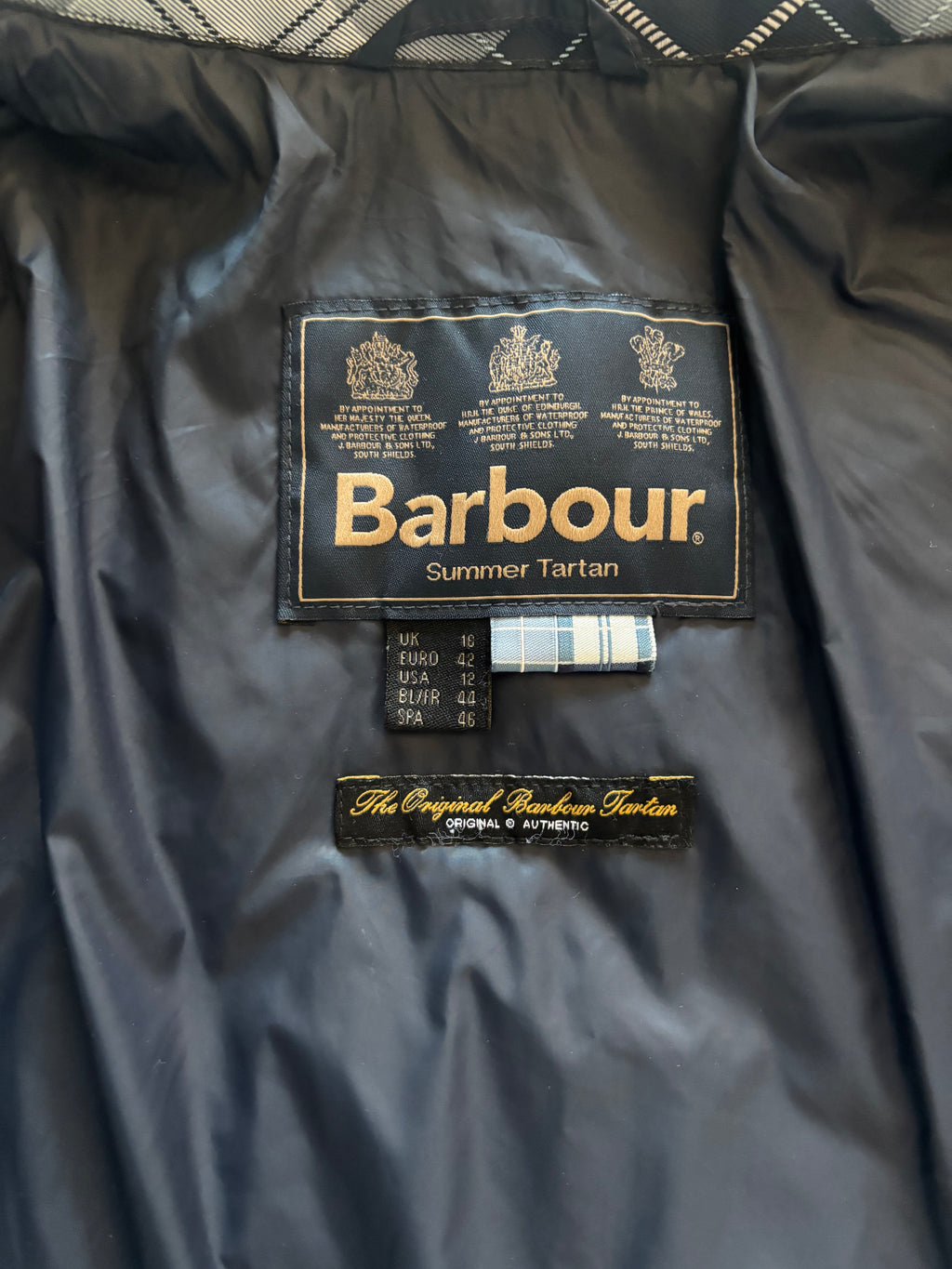 Barbour Lorne Quilted Jacket – Navy (UK 16)