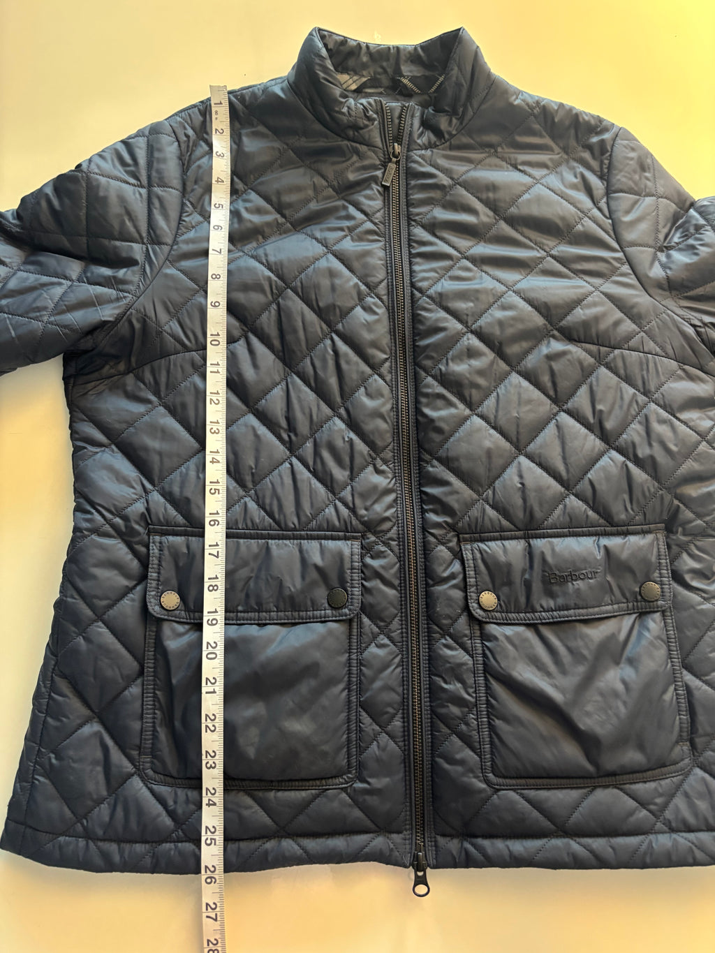 Barbour Lorne Quilted Jacket – Navy (UK 16)