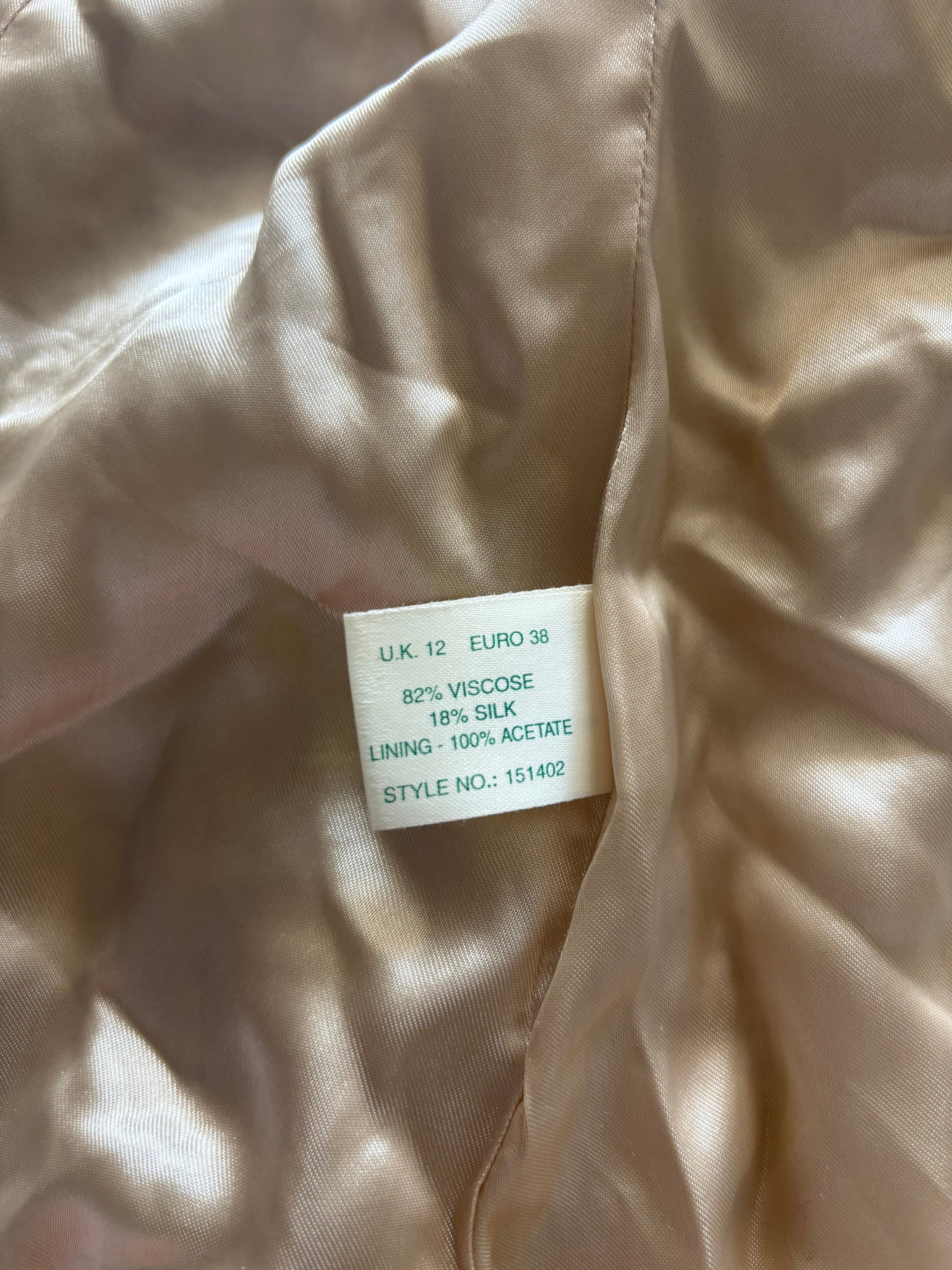 Vintage Kaliko Embroidered Velvet Blazer – Silk Blend – UK 12