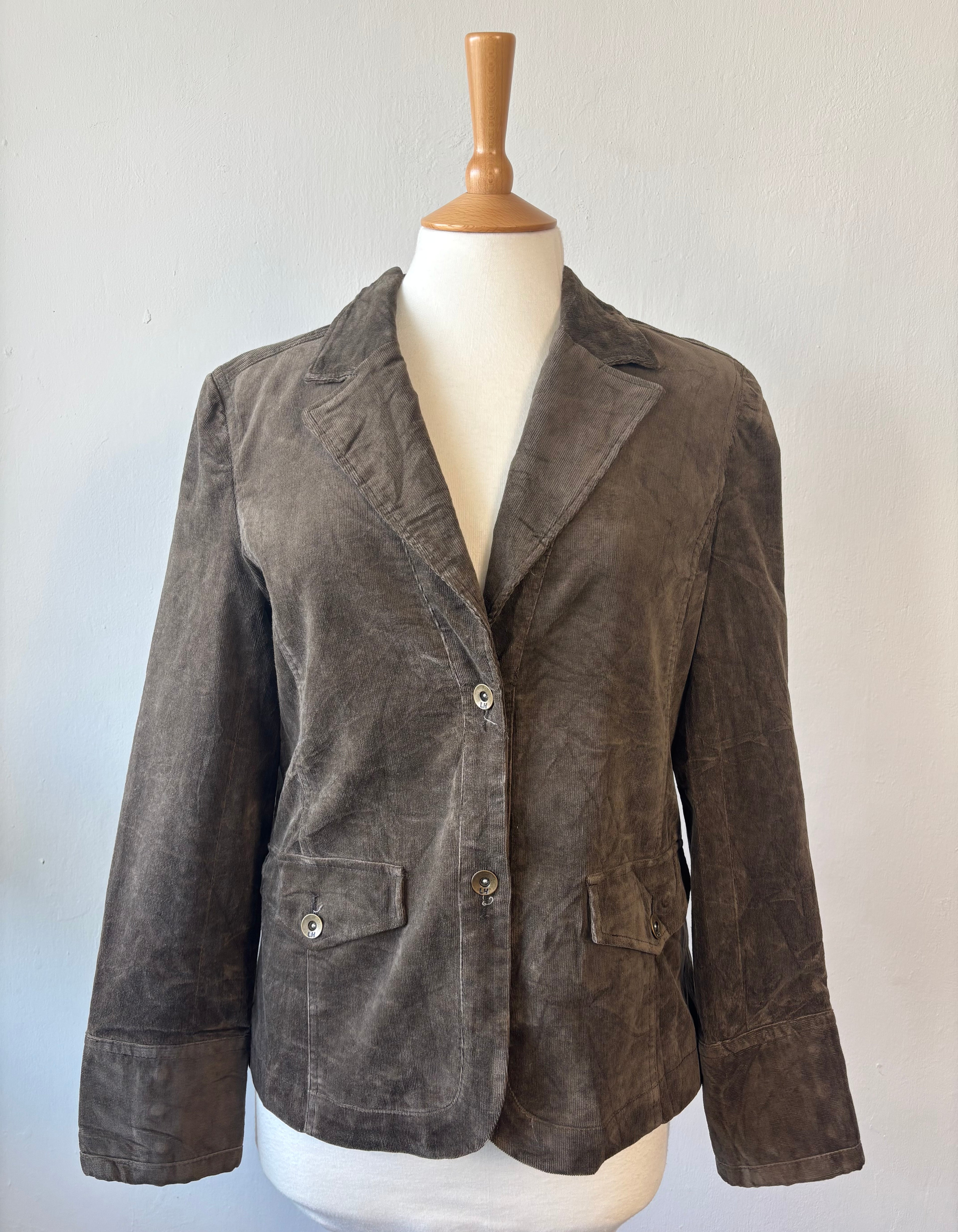Vintage Brown Corduroy Blazer – Lady Hathaway – Paris Find