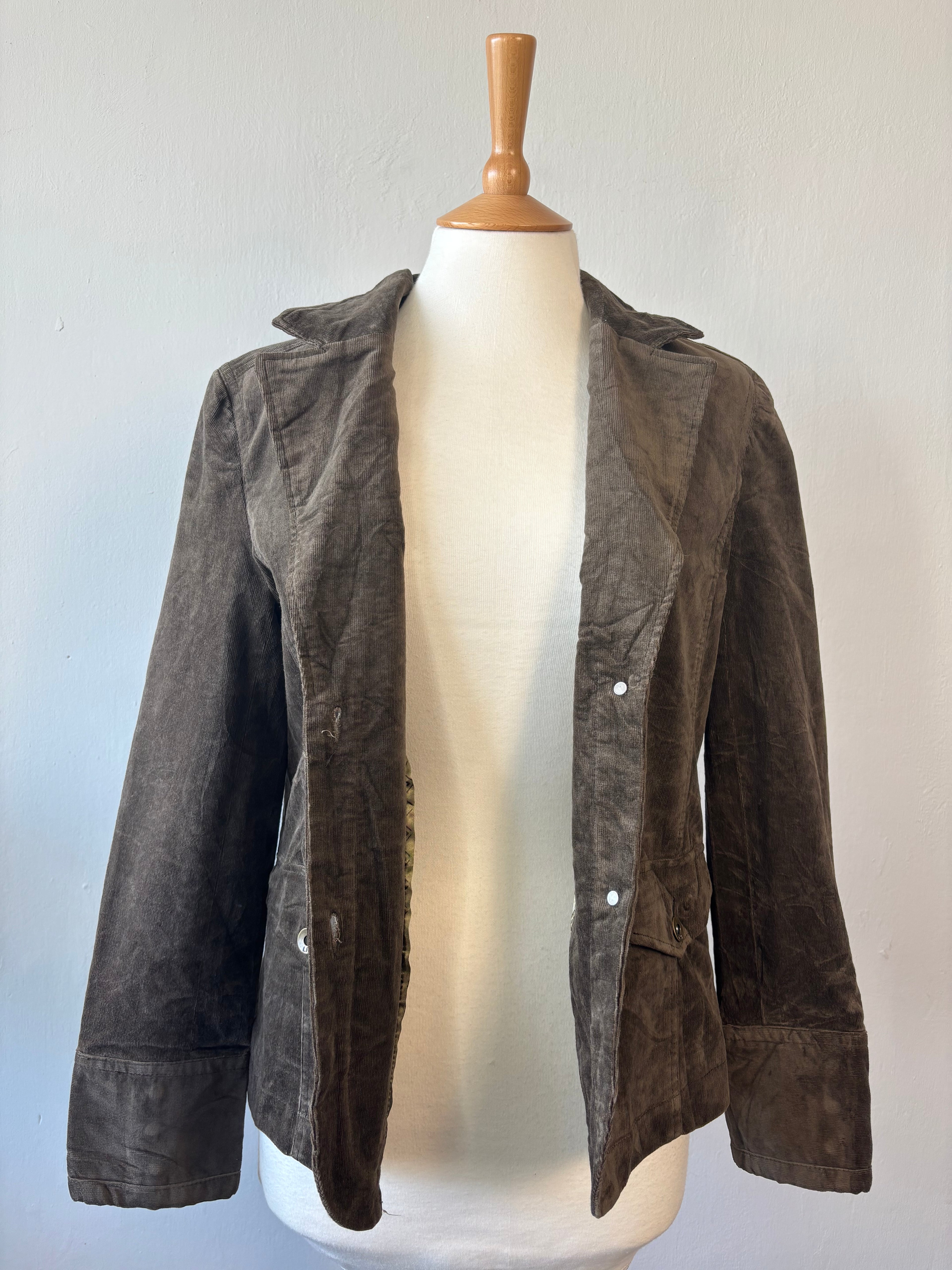 Vintage Brown Corduroy Blazer – Lady Hathaway – Paris Find