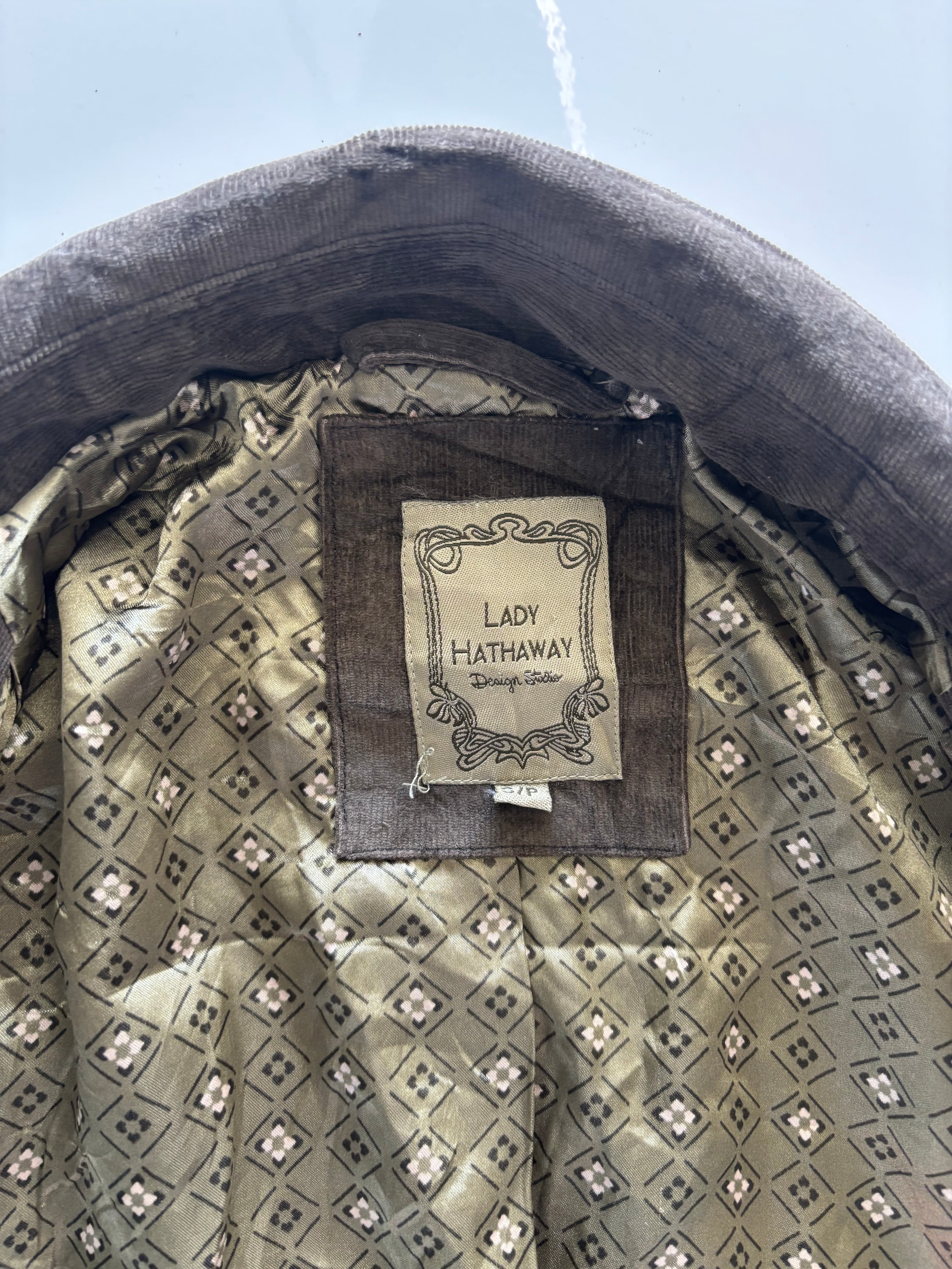 Vintage Brown Corduroy Blazer – Lady Hathaway – Paris Find