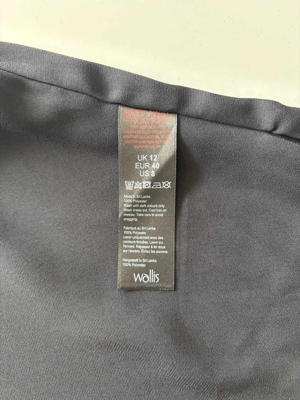Wallis Black Ruffle Front Sleeveless Top – UK 12