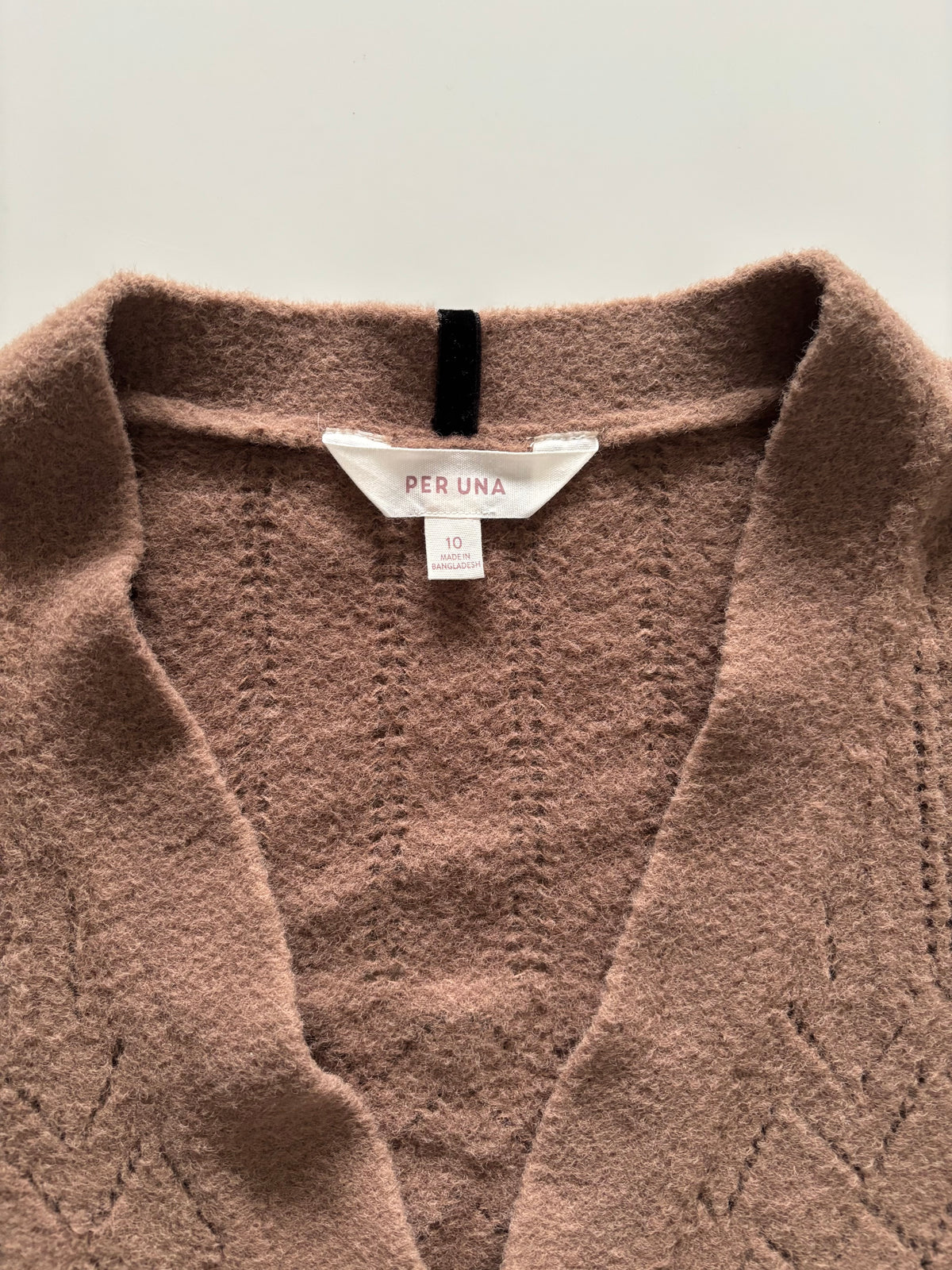 Per Una Vintage-Style Textured Tie-Front Cardigan – UK 10