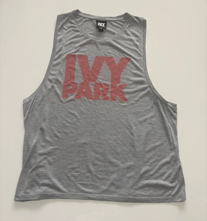 Ivy Park x Adidas Oversized Logo Tank Top Grey – XL