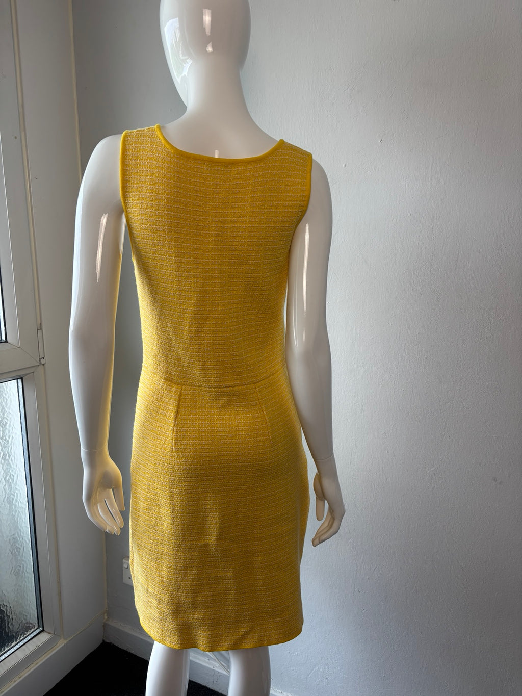 Sandro Paris Cannelle Yellow Tweed Mini Dress – Size 1