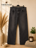 Jack & Jones Jeans Intelligence Washed Black Loose Fit Jeans W36 L32