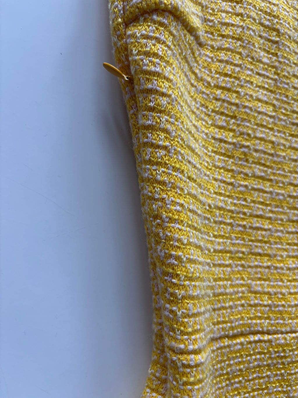 Sandro Paris Cannelle Yellow Tweed Mini Dress – Size 1
