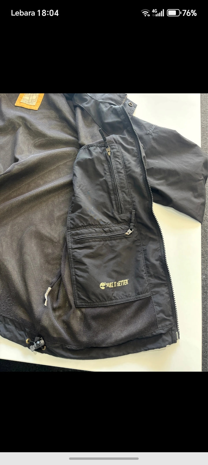 Timberland Waterproof Jacket Mens L / Large Navy — Mesh Lined — Established 1973