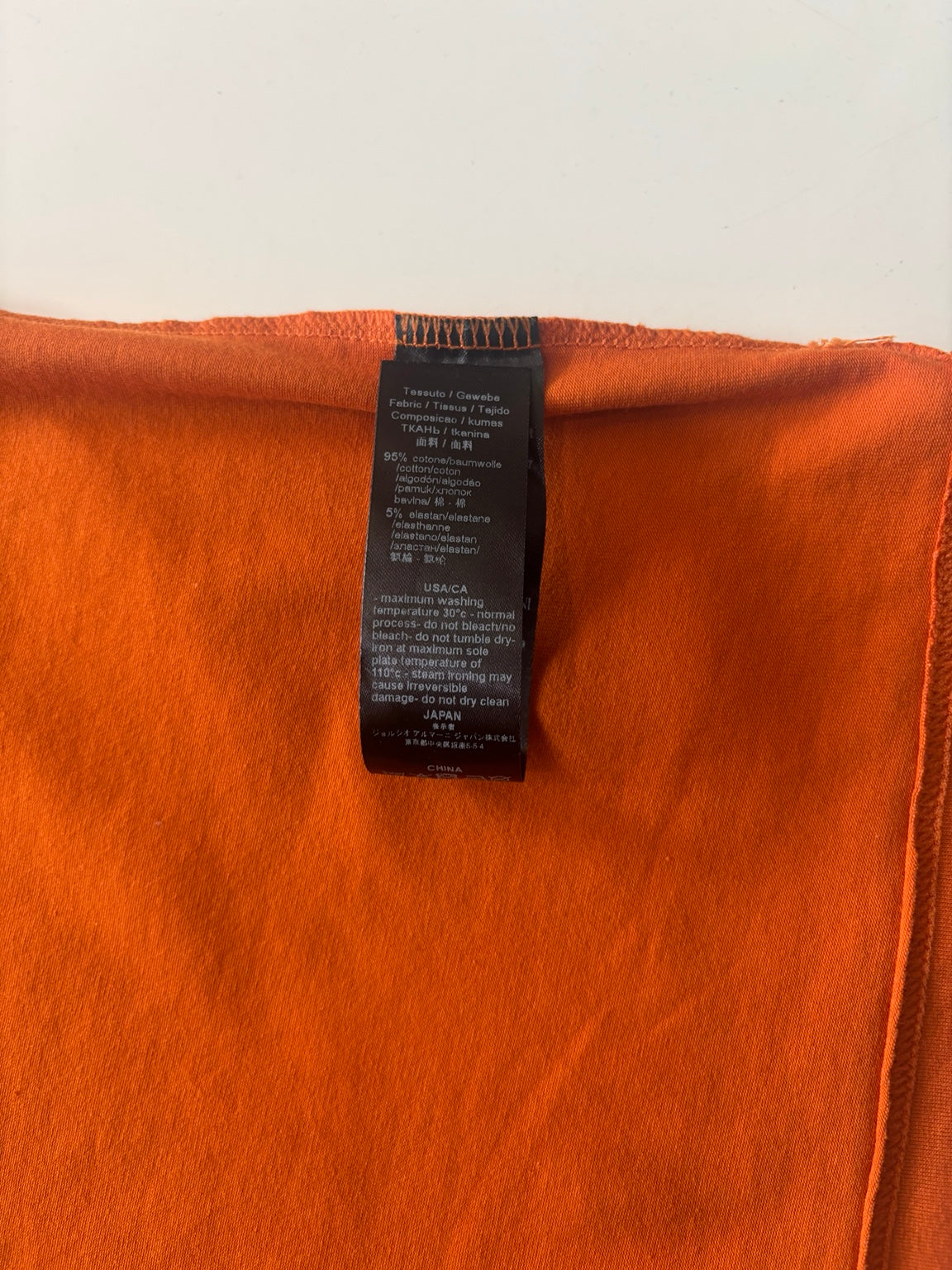 Emporio Armani Underwear Logo T-Shirt – Burnt Orange – Size S