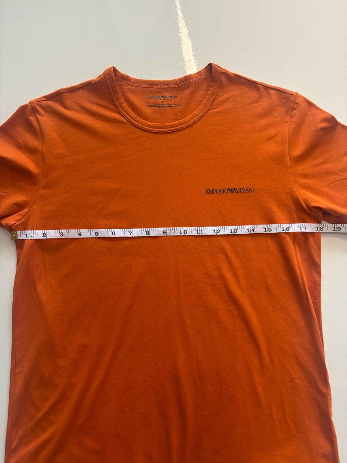 Emporio Armani Underwear Logo T-Shirt – Burnt Orange – Size S