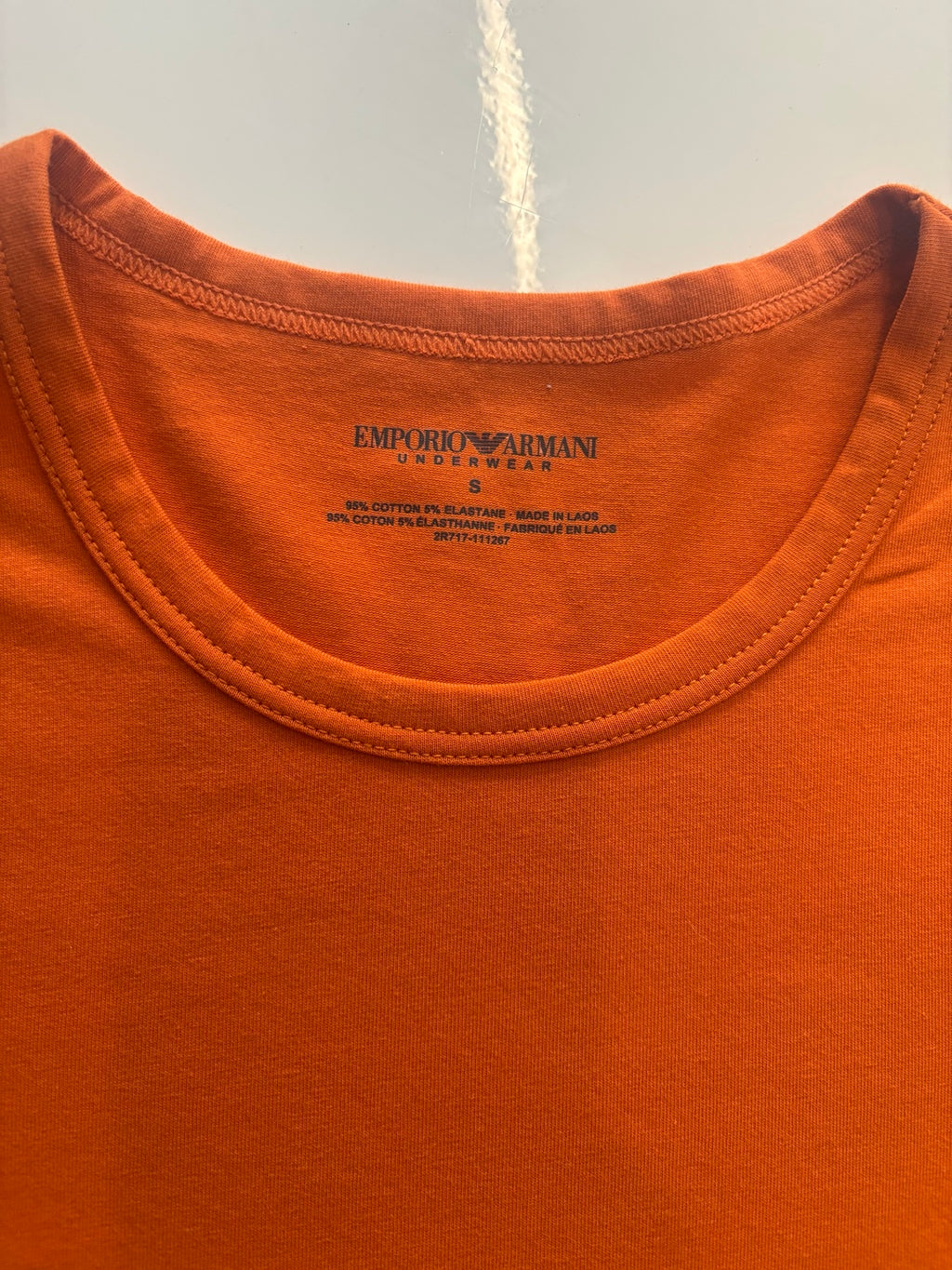 Emporio Armani Underwear Logo T-Shirt – Burnt Orange – Size S