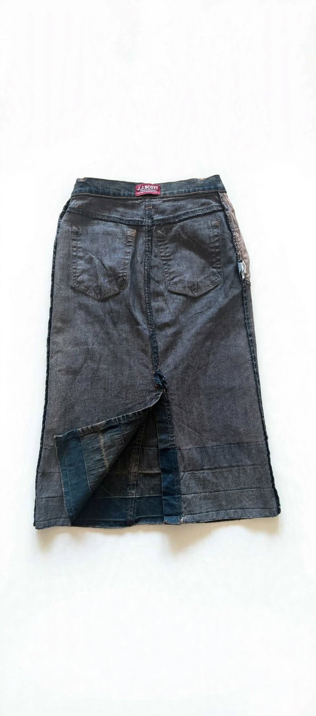Vintage Y2K J.J. Scott Denim Midi Skirt – UK 12 | Made in Italy