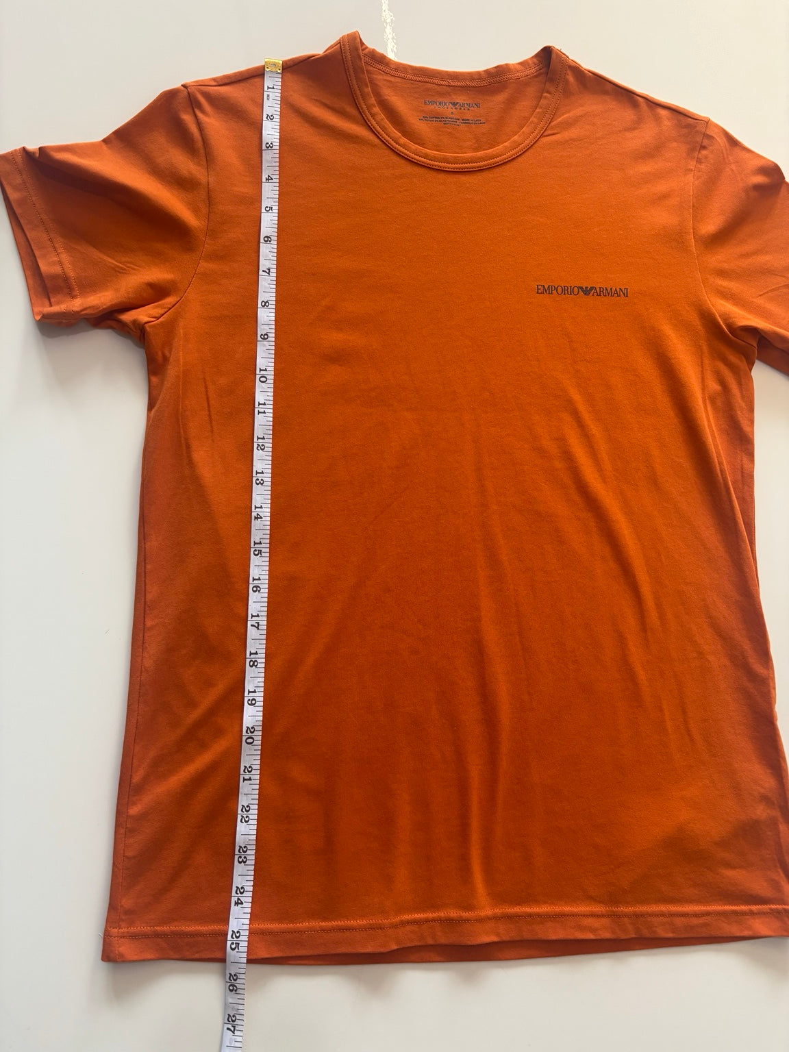 Emporio Armani Underwear Logo T-Shirt – Burnt Orange – Size S