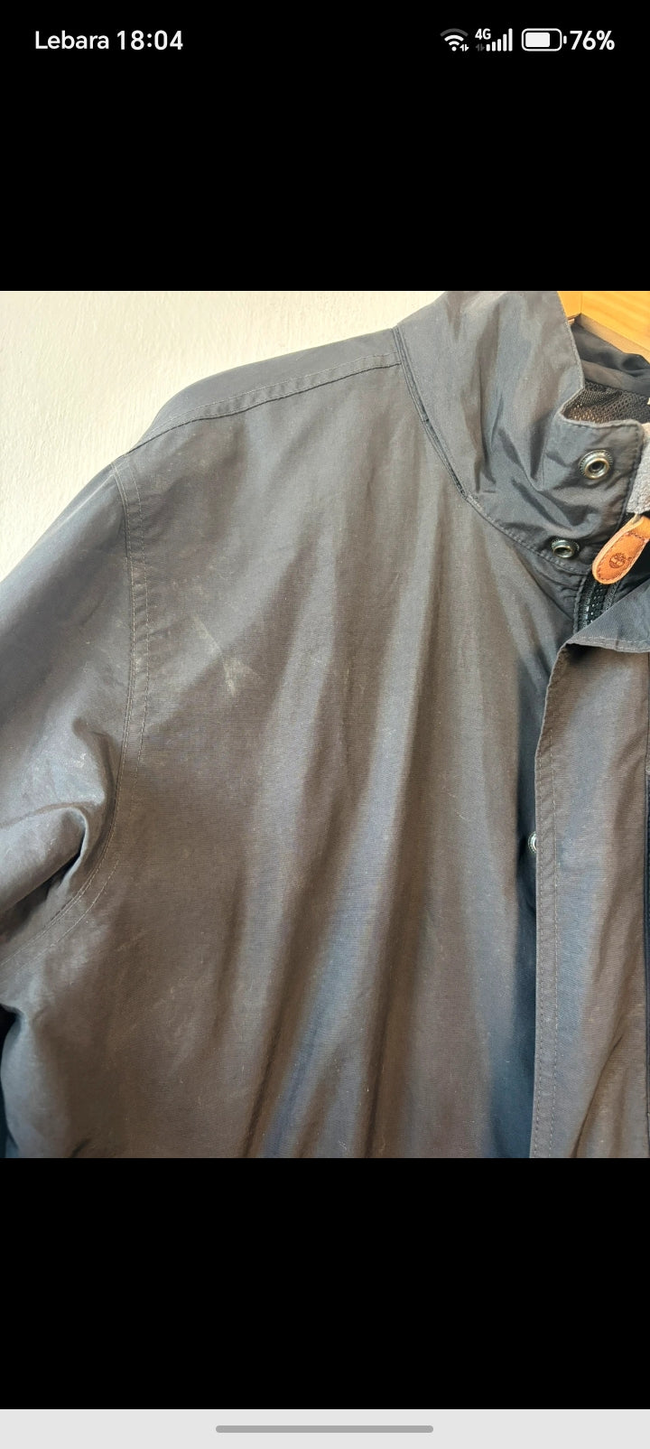 Timberland Waterproof Jacket Mens L / Large Navy — Mesh Lined — Established 1973