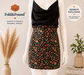 Topshop Floral Jacquard Mini Skirt | UK 6 | Black Multicolour