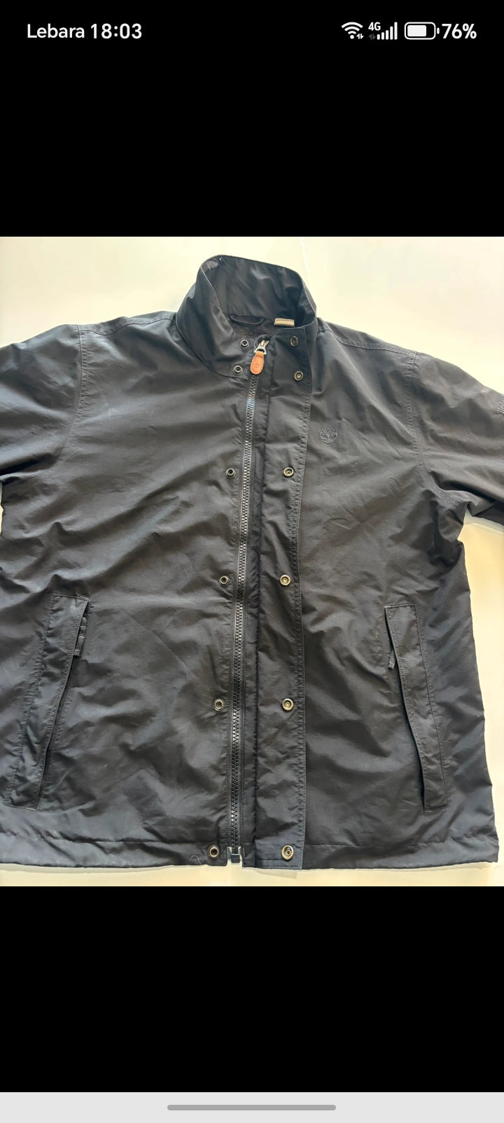 Timberland Waterproof Jacket Mens L / Large Navy — Mesh Lined — Established 1973