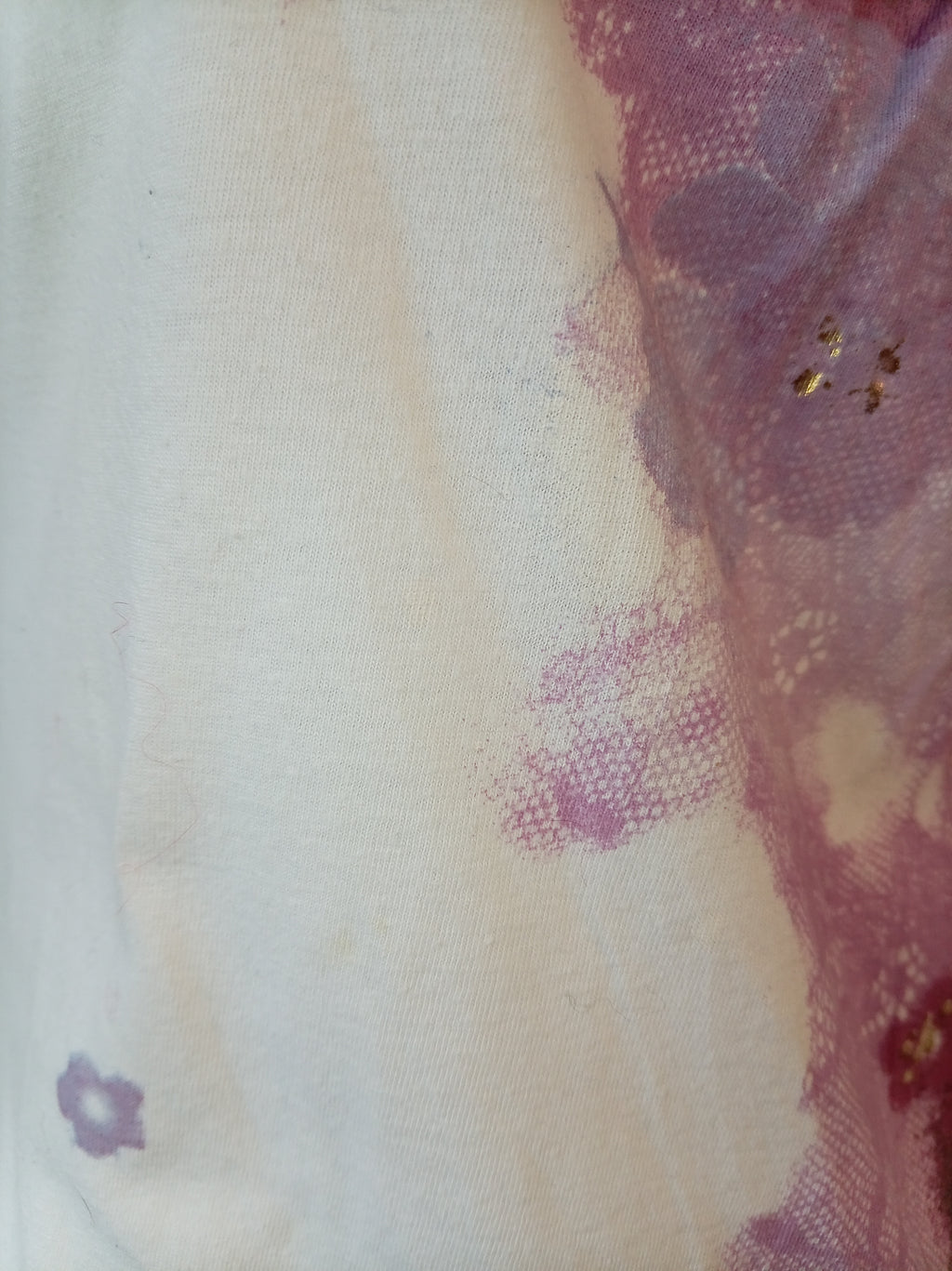 Vintage Next Cream Floral Puff Sleeve Top | UK 12